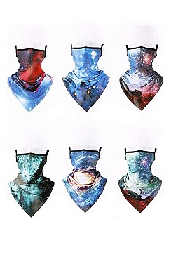 PACK OF 12 FASHION ASSORTED COLOR GALAXY THEME