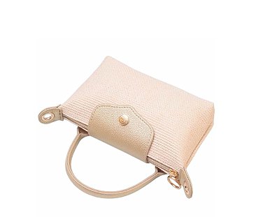 Straw LOGO Flap Crossbody Bag