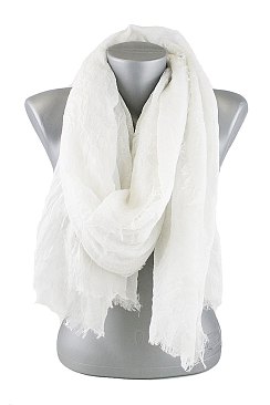 A Dozen (12pcs) Assorted Solid Mixed Scarf With Fringe