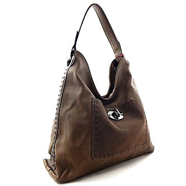 Felt-suede Pocket Fashion Modern Hobo