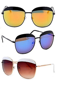 ASSORTED COLOR FASHION AVIATOR SUNGLASSES