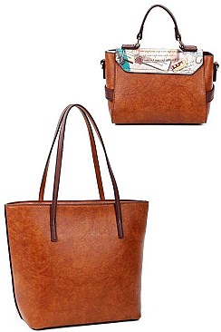 NICOLE LEE 3 PC EUROPEAN SATCHEL SET