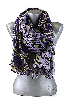 Pack of (12 pieces) Animal Print Scarves FM-SF159