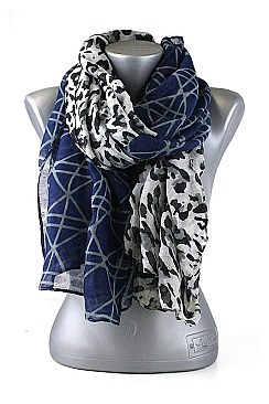 Pack of (12 pieces) Animal Print Scarves FM-SF159