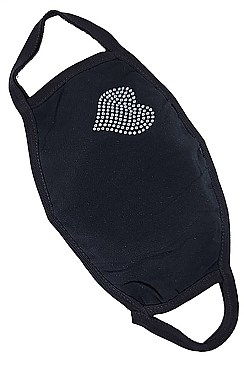 PACK OF 12 CLASSY GLITTER DESIGN REUSABLE MASK