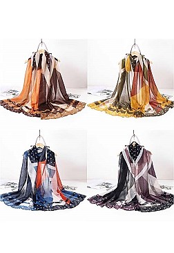 Pack of 12 Stylish Assorted Lightweight Fashion Scarf