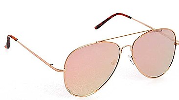 PACK OF 12  PINK REFLECT AVIATOR SUNGLASSES