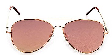 PACK OF 12  PINK REFLECT AVIATOR SUNGLASSES