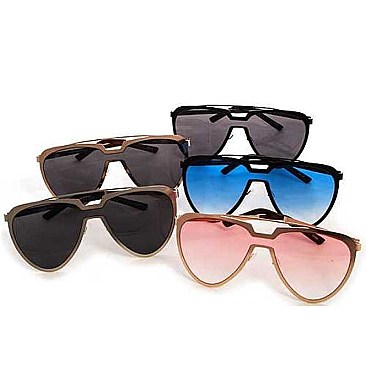 Modern Aviator Retro Pop Sunglasses - Pack of 12 Pieces