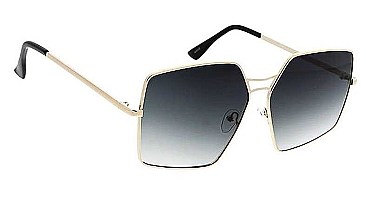 PACK OF 12 GEOMETRIC DOUBLE BRIDGE SUNGLASSES