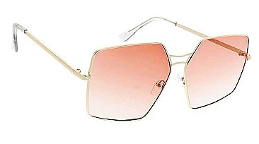 PACK OF 12 GEOMETRIC DOUBLE BRIDGE SUNGLASSES