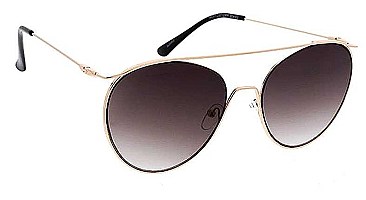 PACK OF 12 	METAL LARGE BROW LINE VINTAGE SUNGLASSE