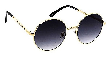 PACK OF 12 ROUND CHAIN FRAME SUNGLASSES