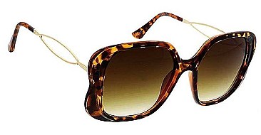 PACK OF 12 POLYCARBONATE STYLISH LARGE BUTTERFLY FRAME SUNGLASSES