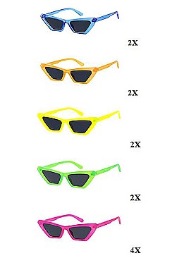 PACK OF 12 NEON COLOR WAYFARER SUNGLASSES