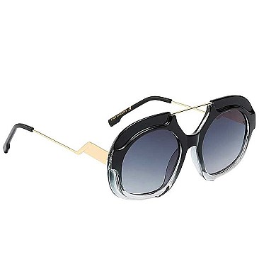 Fashionista Runway Styling Thick Polymer Frame Ladies Sunglasses - Pack of 12 Pieces