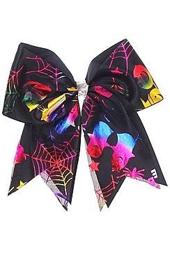 Pack of 12 Trendy Halloween Multi Colors Hair Bow Clip