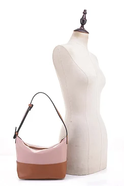 Color Block Accent Hobo Shoulder Bag