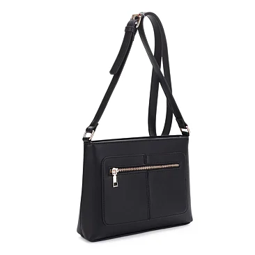 black messenger bag