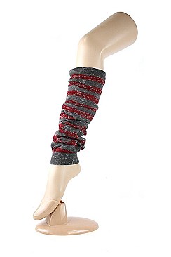 Pack of Assorted Glittery Fashion Leg Warmer FM-SLW3050AS