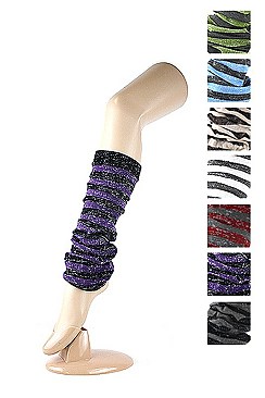 Pack of Assorted Glittery Fashion Leg Warmer FM-SLW3050AS