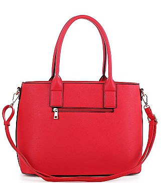 3IN1FASHIONABLE AND TRENDY DESIGNER SATCHEL SET WITH LONG STRAP  JYSM-19459-SET