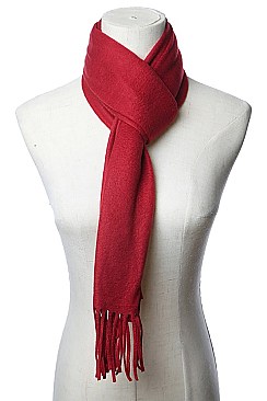 PACK OF 12 CLASSIC ASSORTED COLOR CLASSIC PLAIN SCARVES