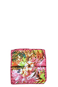 Multi-Colored Floral Print Neckerchief