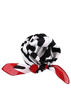 STYLISH ZEBRA PRINTED BANDANA