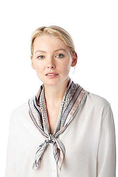 Chain Print Square Scarf