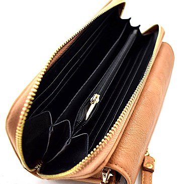 Smartphone Compartment Wallet Cross Body