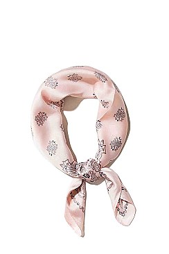 SILKY CUTE PAISLEY PRINT BANDANA SCARF