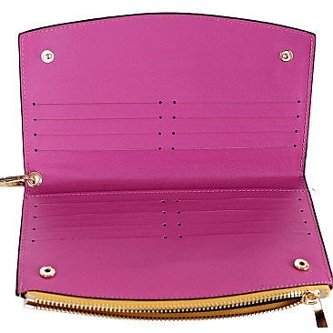 STRUCTURED PADLOCK ACCENT SATCHEL SET