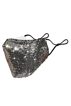Unique SEQUIN ACCENT WASHABLE MASK