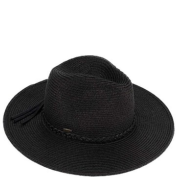 Posh Wide Brim Straw Hat