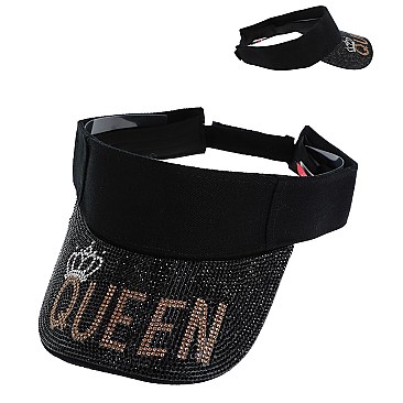 RHINESTONE FULLY COVERED BRIM  SUN VISOR