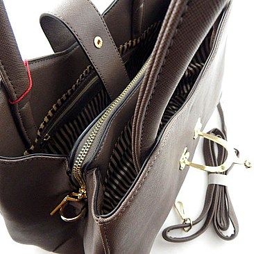 Buckle Accent Medium Size Satchel