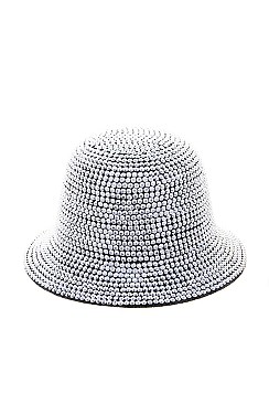 TRENDY  RHINESTONE STUDDED BUCKET HAT