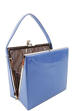 CLASSY GLOSSY SQUARE STRUCTURED PURSE JYT-2524