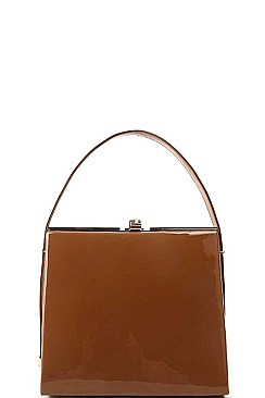 CLASSY GLOSSY SQUARE STRUCTURED PURSE JYT-2524