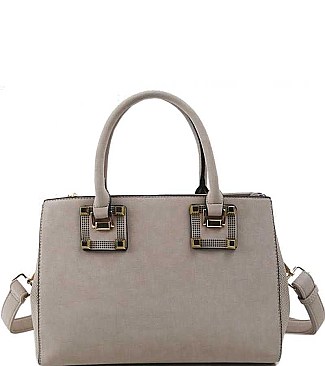 CHIC SMOOTH PU LEATHER FASHION SATCHEL JYT-2530