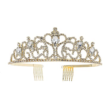 FANCY RHINESTONE TIARA
