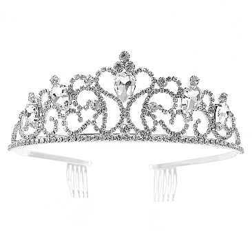 FANCY RHINESTONE TIARA