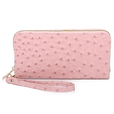 Ostrich Scarfed Top Handle 2-in-1 Satchel