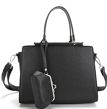 2 IN 1 STYLISH SQUARISH TOTE BAG COIN PURSE SET