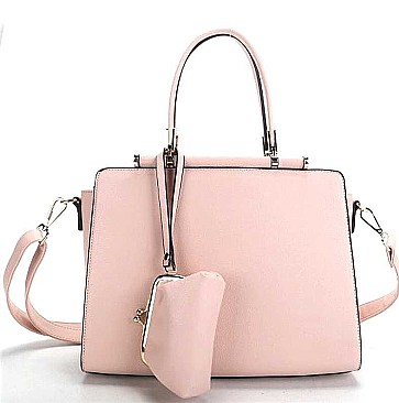 2 IN 1 STYLISH SQUARISH TOTE BAG COIN PURSE SET