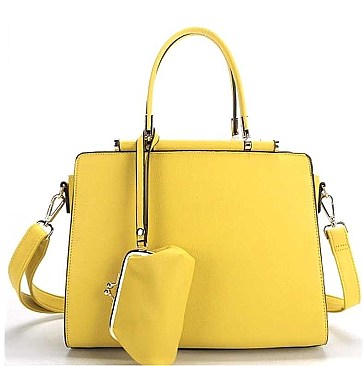 2 IN 1 STYLISH SQUARISH TOTE BAG COIN PURSE SET