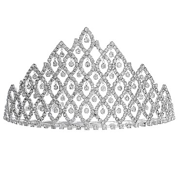 Crystal Rhinestone marquise Tiara