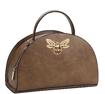 QUEEN BEE SEMI CIRCLE SATCHEL