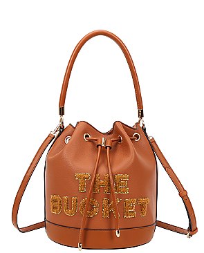 The Bucket Draw String Hobo -Shoulder Bag